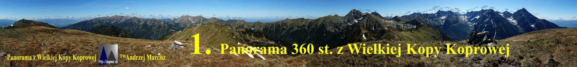 panorama z Wielkiej Kopy Koprowej